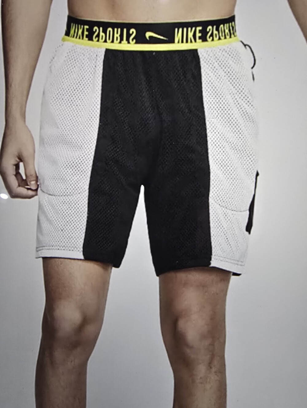 Nike Reversible Training Shorts CJ7645-010 Men's Black/ White  Green SZ XXL
